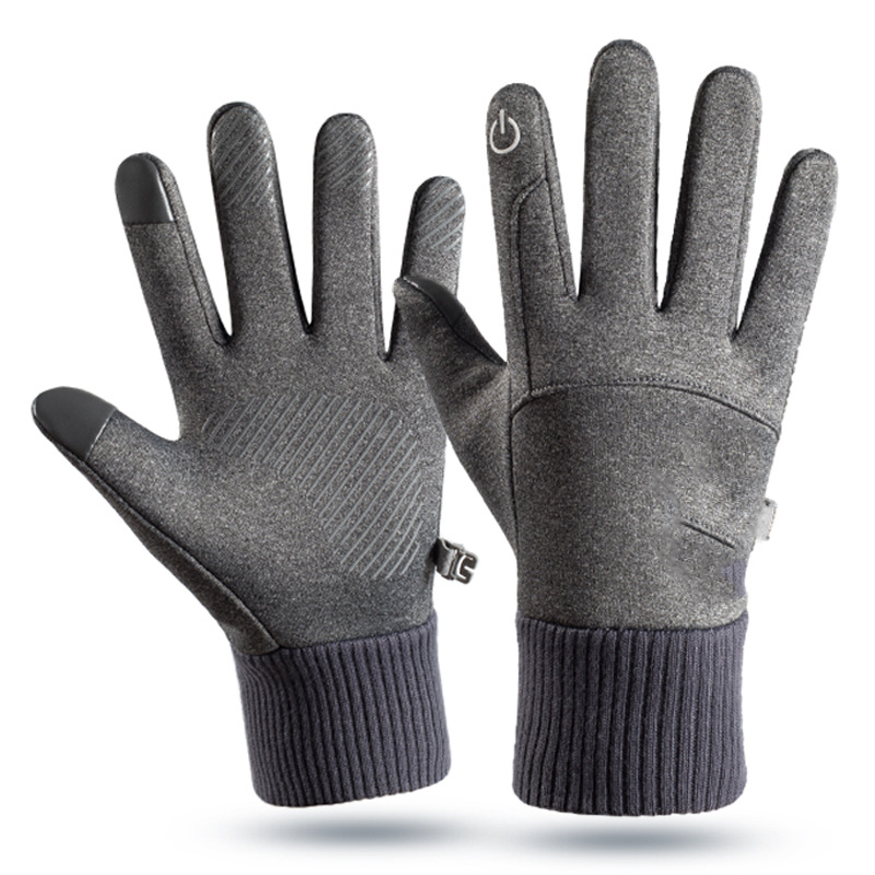 Men’s Windproof Warm Lined Gloves with Touchscreen Fingertips