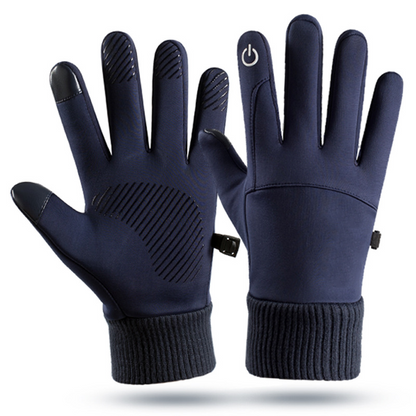 Men’s Windproof Warm Lined Gloves with Touchscreen Fingertips