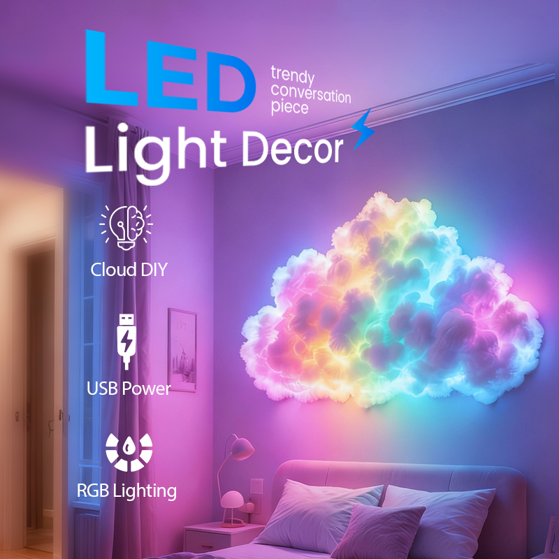 📢🎁60% RABATT!!! ✨Thundercloud USB-betriebene LED-Dekorationslampe🌈☁️