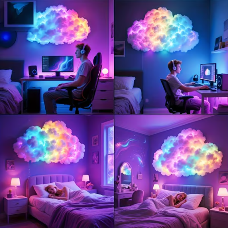 📢🎁60% RABATT!!! ✨Thundercloud USB-betriebene LED-Dekorationslampe🌈☁️