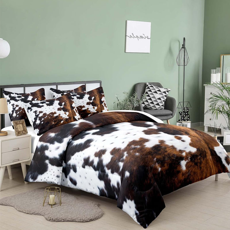 🐄 Kuhhaut-Design Bettwäsche-Set – Western-Flair &amp; Gemütlichkeit für Ihr Schlafzimmer!