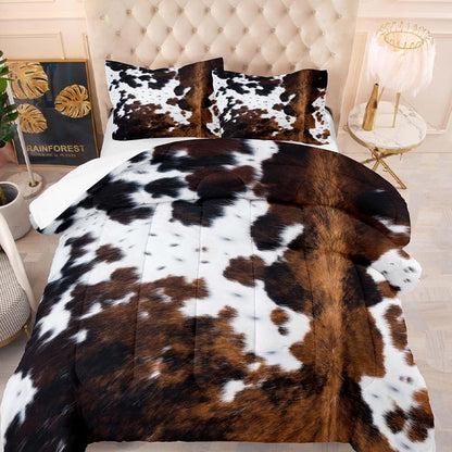 🐄 Kuhhaut-Design Bettwäsche-Set – Western-Flair &amp; Gemütlichkeit für Ihr Schlafzimmer!