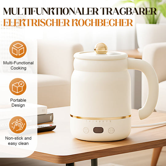 ☕ 49% RABATT JETZT! ⚡ Multifunktionaler Elektro-Kochbecher – Tragbar, Schnelle Aufheizung &amp; 3-in-1 Funktionen 🍜✨