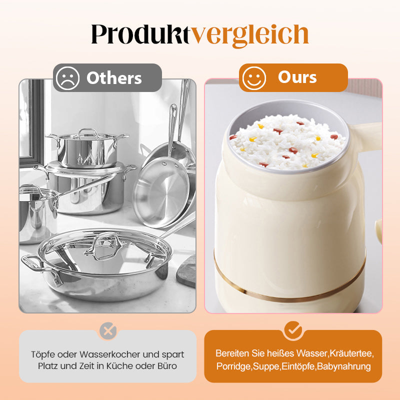 ☕ 49% RABATT JETZT! ⚡ Multifunktionaler Elektro-Kochbecher – Tragbar, Schnelle Aufheizung &amp; 3-in-1 Funktionen 🍜✨