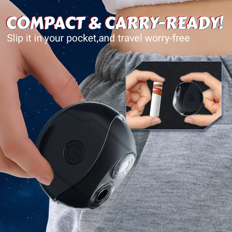 🎉 50% OFF! ✨ Portable multifunctional electric shaver – Dual ring blades, IPX4 waterproof and compact UFO design 🪒⚡