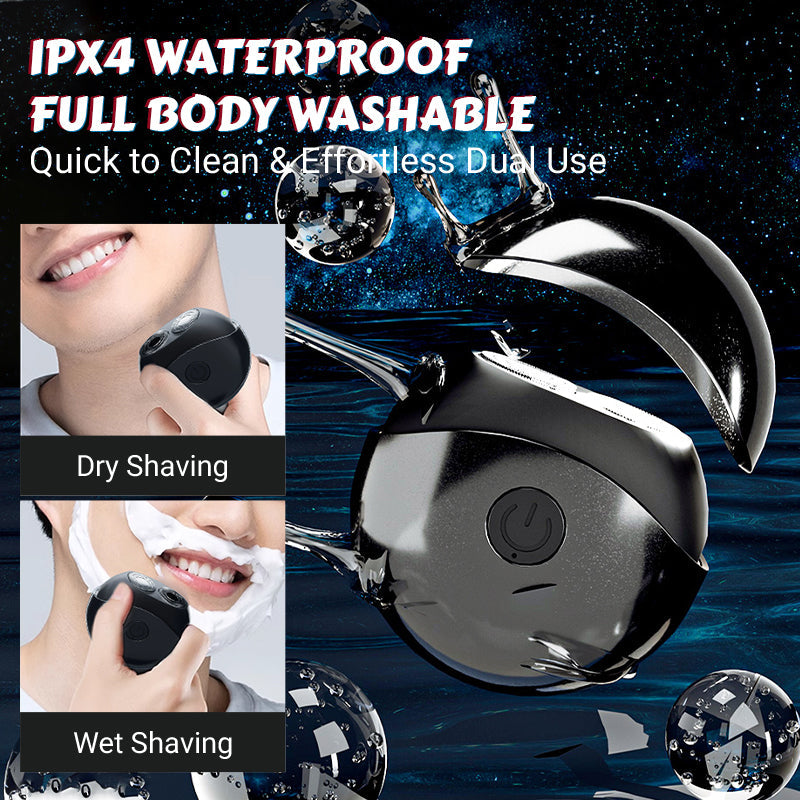 🎉 50% OFF! ✨ Portable multifunctional electric shaver – Dual ring blades, IPX4 waterproof and compact UFO design 🪒⚡