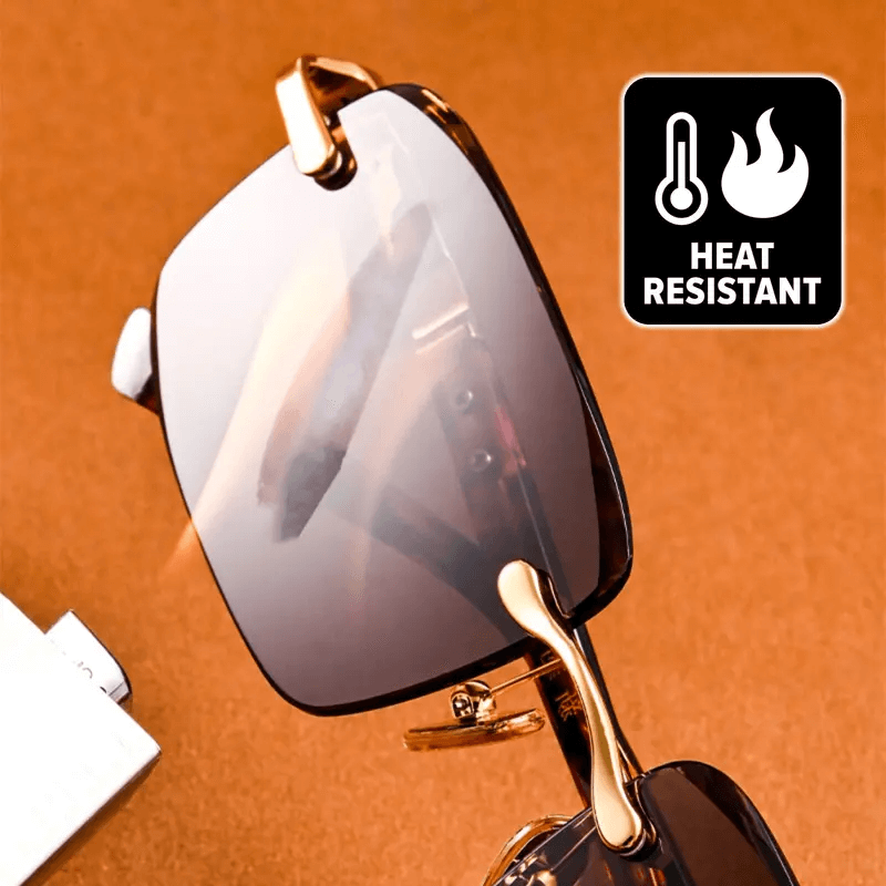 Sonnenbrille mit Gläsern aus Naturkristall