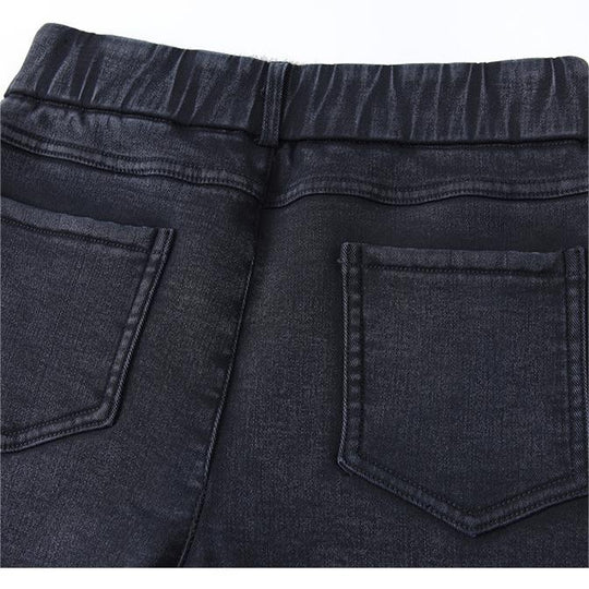 🔥2025 Black Friday Sale - 49% Rabatt🔥Damen Hoch Taille Schlank Dehnen Warme Röhrenjeans