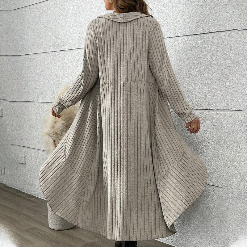Women's Trendy Plaid Dress & Coat Two-Piece Set