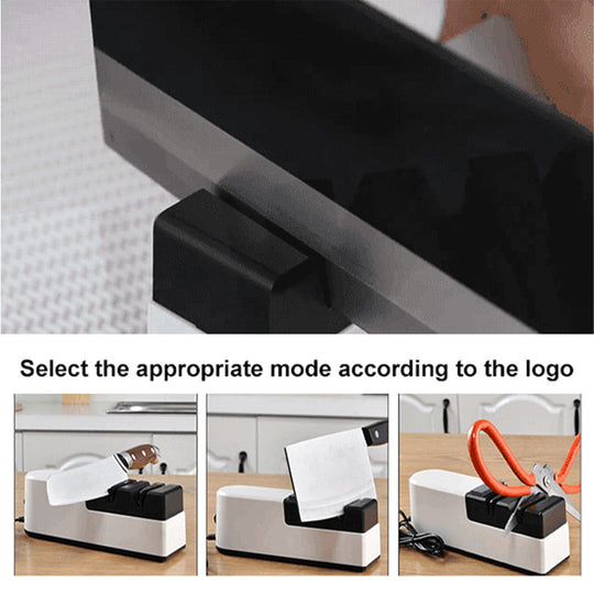 🔪⚙️ Professioneller elektrischer Messerschärfer – Schnelles und präzises Schärfen, Mehrwinkel für Küchen- und Outdoormesser ✨📦