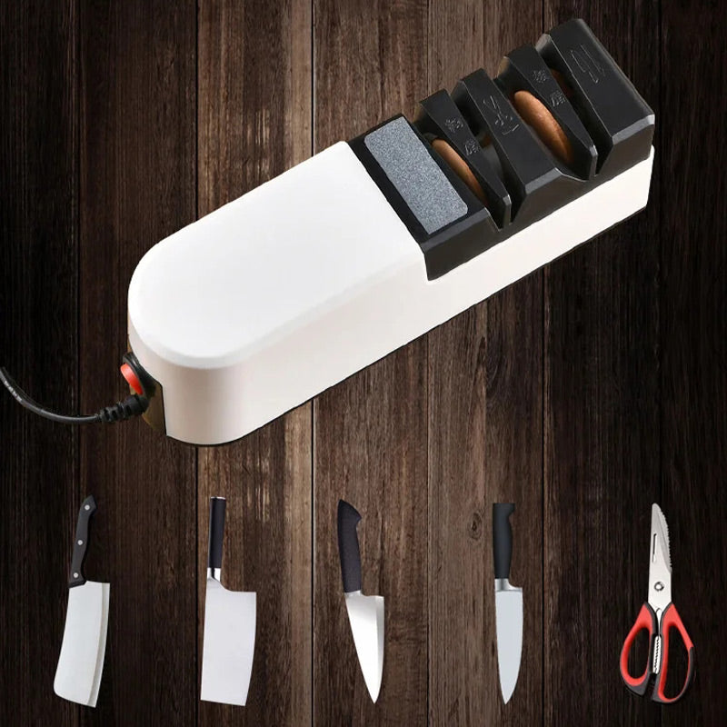 🍳 50% RABATT! ⚡ Professioneller Elektrischer Messerschleifer – Schärft Messer in Sekunden, Mehrstufiger Schleifwinkel &amp; Überhitzungsschutz 🔪✨📦