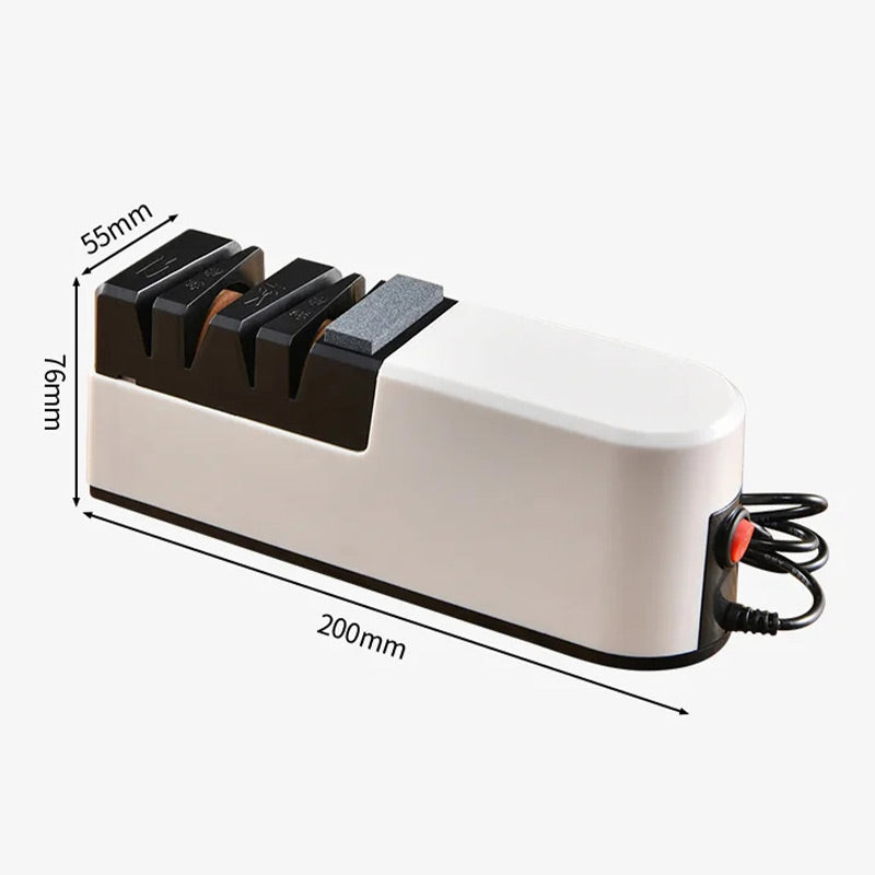 🔪⚙️ Professioneller elektrischer Messerschärfer – Schnelles und präzises Schärfen, Mehrwinkel für Küchen- und Outdoormesser ✨📦