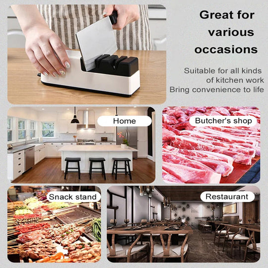 🍳 50% RABATT! ⚡ Professioneller Elektrischer Messerschleifer – Schärft Messer in Sekunden, Mehrstufiger Schleifwinkel &amp; Überhitzungsschutz 🔪✨📦