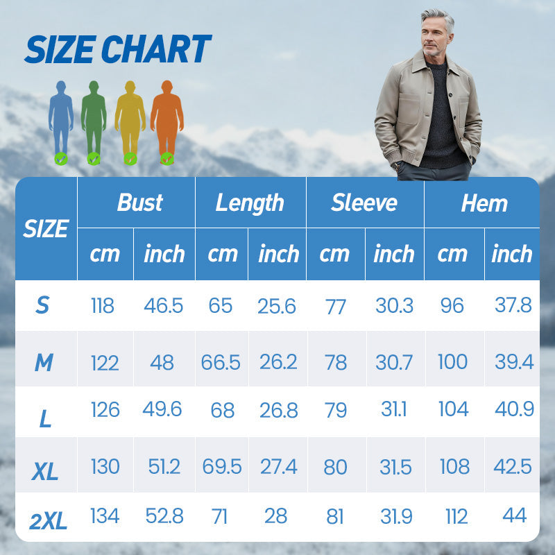 🧥2025 High-End-Maßanfertigung💎Klassische Herrenjacke aus Kunstleder