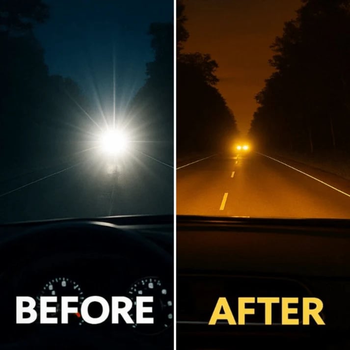 👓 Dark Vision-Fahrbrille – entspiegelt und polarisiert, perfekt für Nachtfahrten ✨