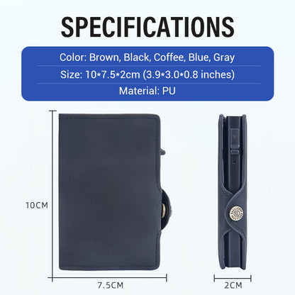 Ledergeldbörse mit Magnetverschluss und RFID-Blockierung. Herrengeldbörse mit Magnetverschluss