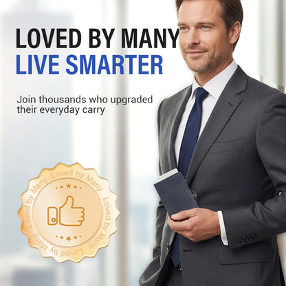 Ledergeldbörse mit Magnetverschluss und RFID-Blockierung. Herrengeldbörse mit Magnetverschluss