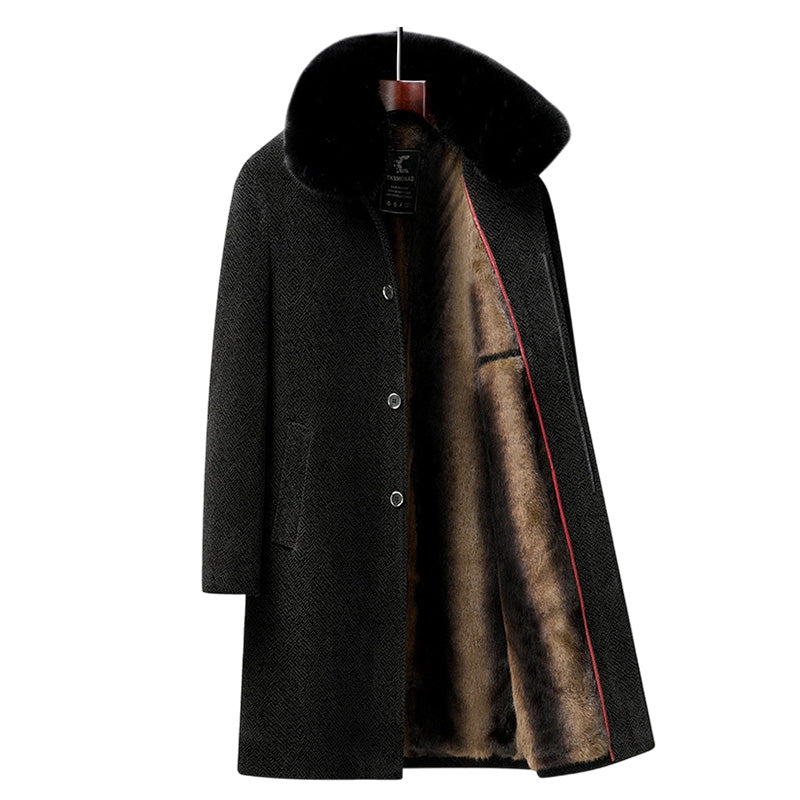 Men's Lined Business Casual Winter Coat