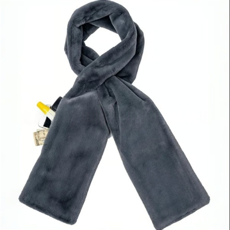 🎅 WEIHNACHTS-SCHLUSSVERKAUF🧣Kuscheliger Schal mit versteckter Tasche🎁