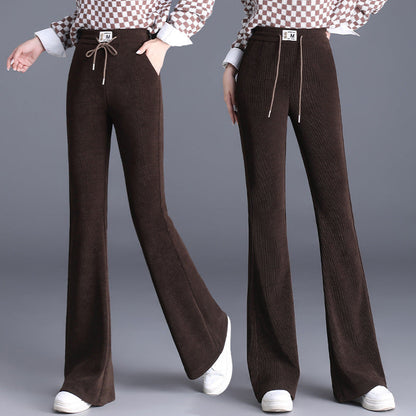 ⏳Limited-time 50% off⏰Women's Thick High Waist Drawstring Long Pants👖