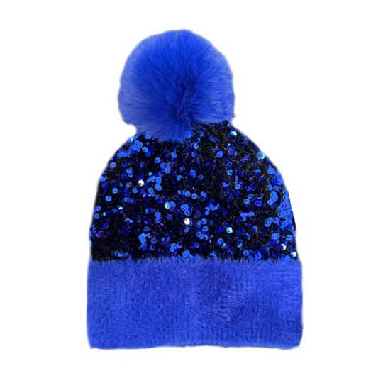 🎁Vuoden lopun alennusmyynti 50% POIS⚡✨Talvi Kimaltava Paljettipommipipo