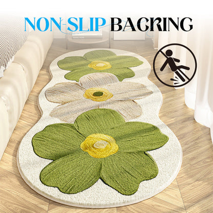 🧸 50% RABATT JETZT ! 🌟 Weicher Teppich mit Unregelmäßigem Blumenmuster – Pflegeleicht, Rutschfest & Gemütliche Atmosphäre 🏠