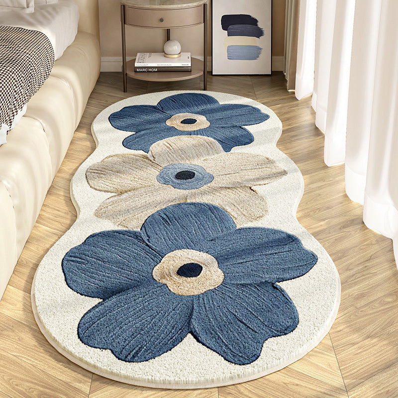🧸 50% RABATT JETZT ! 🌟 Weicher Teppich mit Unregelmäßigem Blumenmuster – Pflegeleicht, Rutschfest &amp; Gemütliche Atmosphäre 🏠