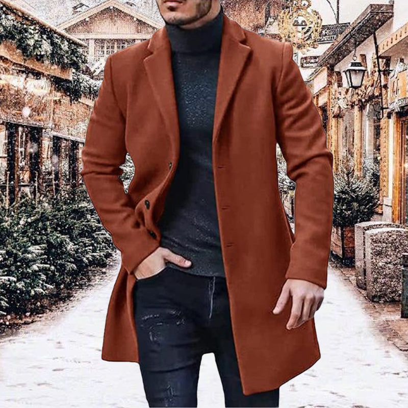 ⏳Zeitlich begrenztes Angebot: 50% Rabatt⏰ Vielseitiger und kuscheliger Tweedmantel für Herren🧥