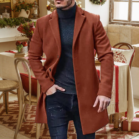 ⏳Zeitlich begrenztes Angebot: 50% Rabatt⏰ Vielseitiger und kuscheliger Tweedmantel für Herren🧥