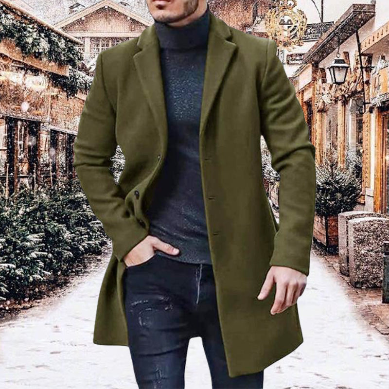 ⏳Zeitlich begrenztes Angebot: 50% Rabatt⏰ Vielseitiger und kuscheliger Tweedmantel für Herren🧥