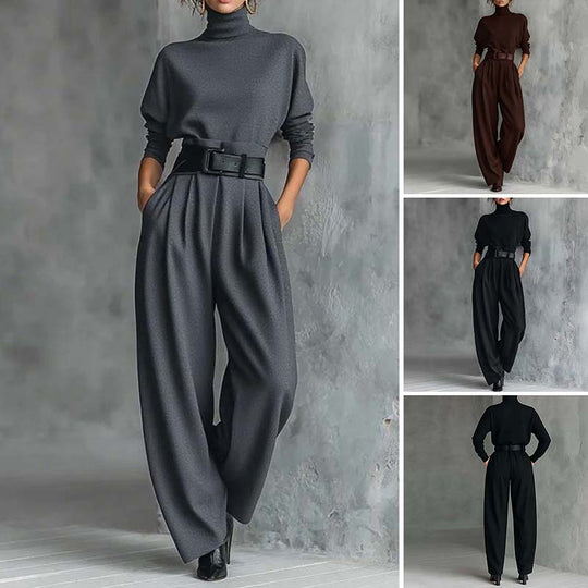 ⏳Limited-time 49% off⏰Women’s Elegant Turtleneck Top &amp; High-Waist Pants Set👚👖