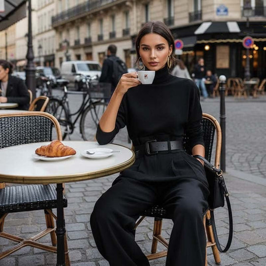 ⏳Limited-time 49% off⏰Women’s Elegant Turtleneck Top &amp; High-Waist Pants Set👚👖