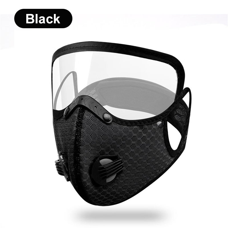 🏍️  Windproof Motorcycle Mask &amp; Goggles – Anti-UV, 5-Layer Filter, Adjustable 🔧
