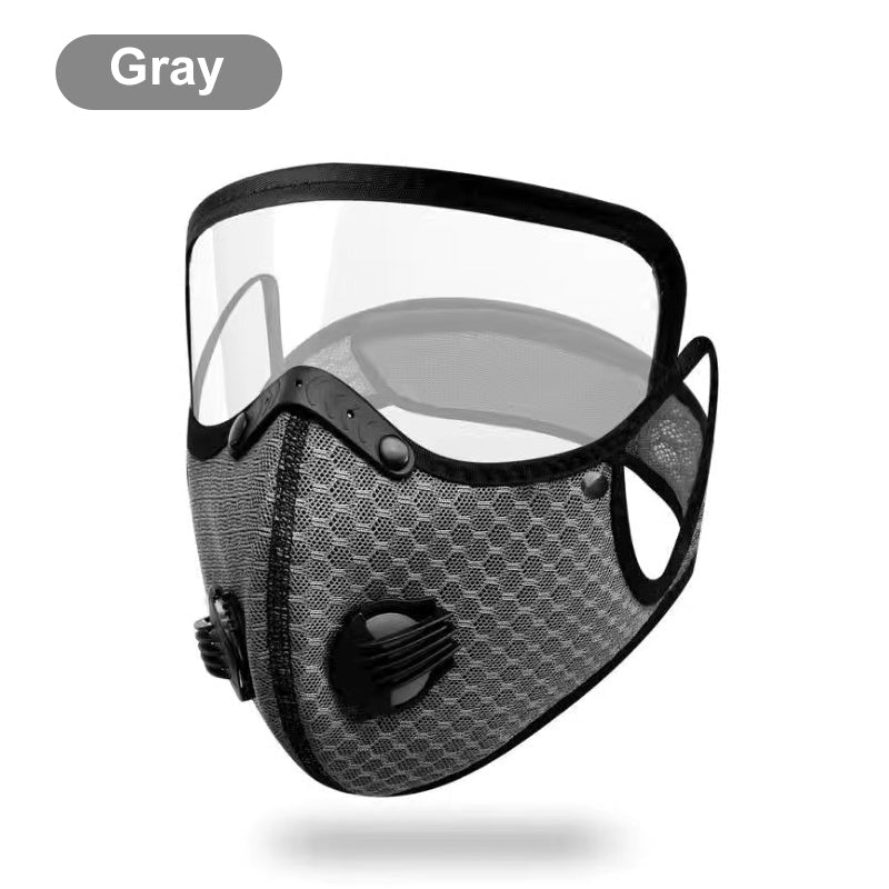 🏍️  Windproof Motorcycle Mask &amp; Goggles – Anti-UV, 5-Layer Filter, Adjustable 🔧