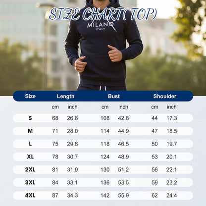 Men's 2-Piece Hooded Tracksuit Set