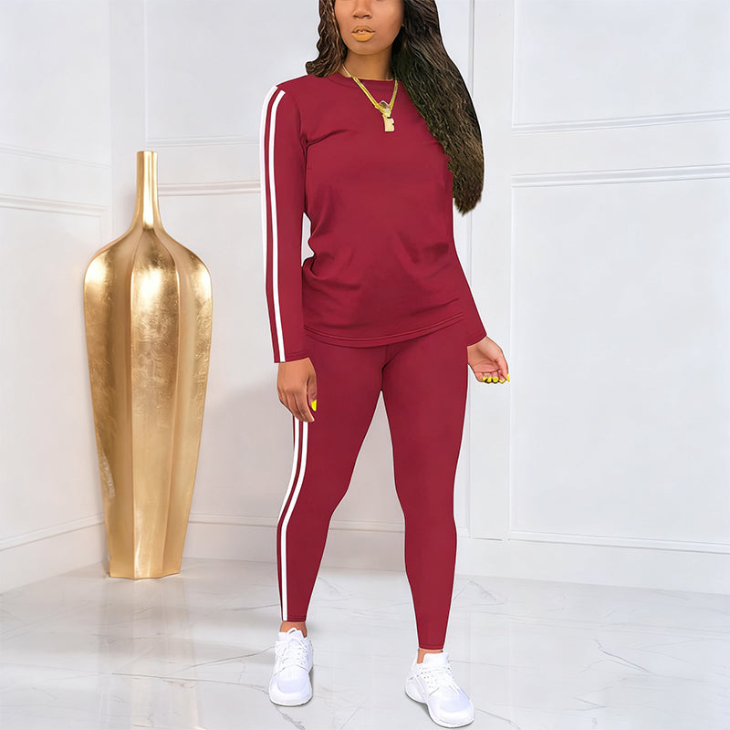 2-teiliges Trainingsanzug-Set für Damen mit langen Ärmeln🔥Kauf 2 Artikel versandkostenfrei