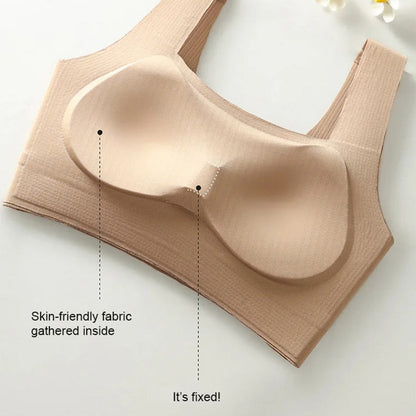 Nahtloser BH mit breiten Trägern und hoher Elastizität