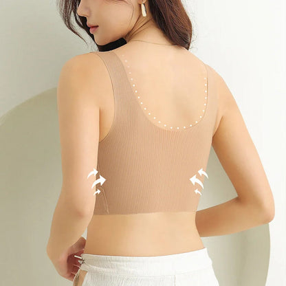 Nahtloser BH mit breiten Trägern und hoher Elastizität