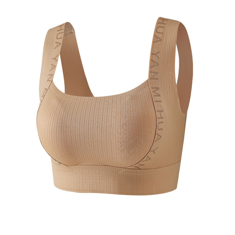 Nahtloser BH mit breiten Trägern und hoher Elastizität