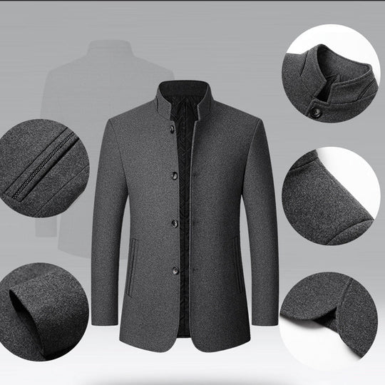🔥Solange der Vorrat reicht 50 % Rabatt!🎉Klassische Herren Jacke mit Stehkragen