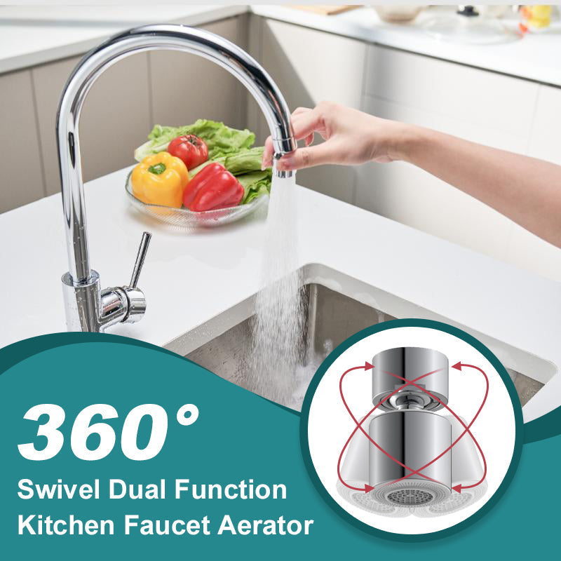 🔥 LETZTER TAG DER AKTION - 50 % RABATT 🚰✨ 360° Drehbarer Wasserhahn mit 2-in-1-Funktion &amp; Trinkwassersprudler – Präzise Armaturen für flexibles, nachhaltiges Kochen! 🌱💧