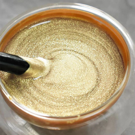 ✨🏠 50% Rabatt: Umweltfreundliche wasserbasierte Goldfarbe – Höchste Wetterbeständigkeit &amp; einfache Anwendung für elegante Innen- &amp; Außendekoration! ✨👍