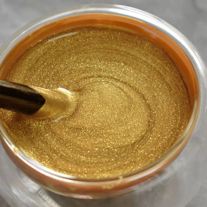 ✨🏠 50% Rabatt: Umweltfreundliche wasserbasierte Goldfarbe – Höchste Wetterbeständigkeit &amp; einfache Anwendung für elegante Innen- &amp; Außendekoration! ✨👍