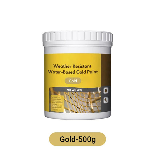 ✨🏠 50% Rabatt: Umweltfreundliche wasserbasierte Goldfarbe – Höchste Wetterbeständigkeit &amp; einfache Anwendung für elegante Innen- &amp; Außendekoration! ✨👍