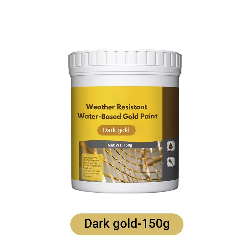 ✨🏠 50% Rabatt: Umweltfreundliche wasserbasierte Goldfarbe – Höchste Wetterbeständigkeit &amp; einfache Anwendung für elegante Innen- &amp; Außendekoration! ✨👍