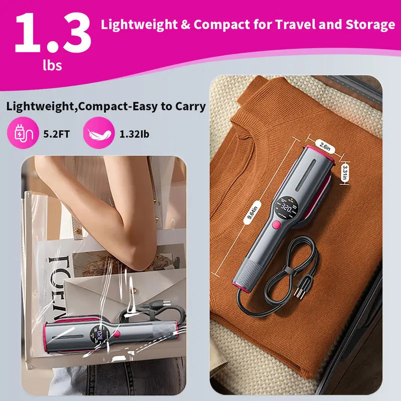 Kleiderdampfer für Kleidung, Handdampfer &amp; Bügeleisen 2 in 1, 15 Sekunden Schnellaufheizung, großes Bedienfeld, 100-240 V Weitspannung, geeignet für weltweite Reisen, Weihnachtsgeschenke