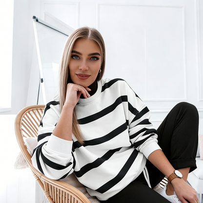 ⌛ Nur noch 3 Tage – 50 % auf alles! ⏰Damensport-Set mit Streifen, 2-teilig