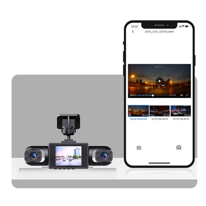 🚗 55% RABATT! 🎉 360° Auto-Dashcam – 4 Linsen, Nachtsicht & Loop-Aufnahme 📹📦