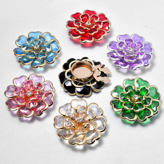 Zweiteiliges Schmuckset: Manschettenknöpfe &amp; Brosche mit Rhinestone-Blütendesign ✨🌷 Vielseitig tragbar – Für festliche Anlässe &amp; elegante Alltagsakzente