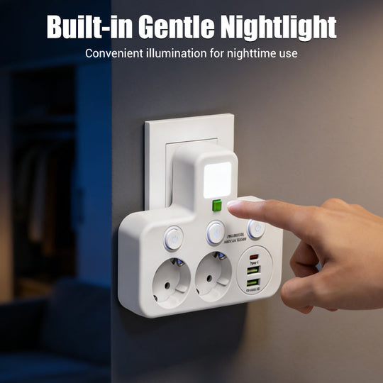 🔌💡Smarte Steckdosenleiste mit USB – Energie sparen, Komfort maximieren! ⚡✨ Praktisch, langlebig &amp; nachhaltig für Ihr intelligentes Zuhause.